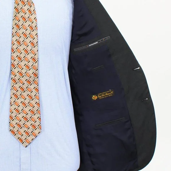 J. Crew Ludlow 42R Gray Solid 2-Button Sport Coat Blazer Jacket V213